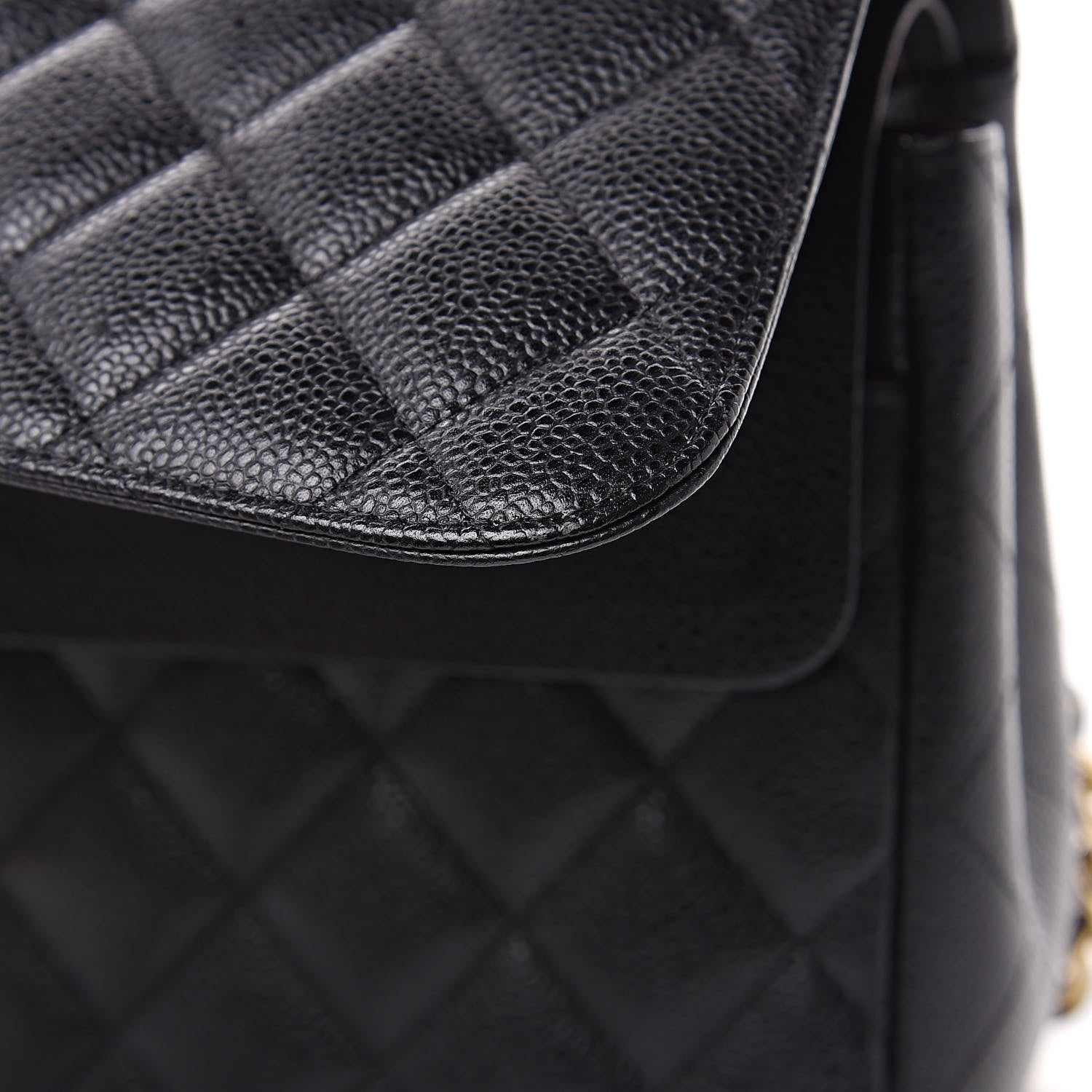 Chanel Caviar Quilted Jumbo Double Flap Black 10 of 11