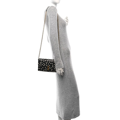 Dolce & Gabbana Dauphine Polka Dot Print Shoulder Bag Black 2 of 9