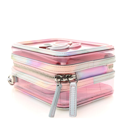 Chanel PVC Patent Calfskin Patent Lambskin Vertical Vanity Case Pink 4 of 10