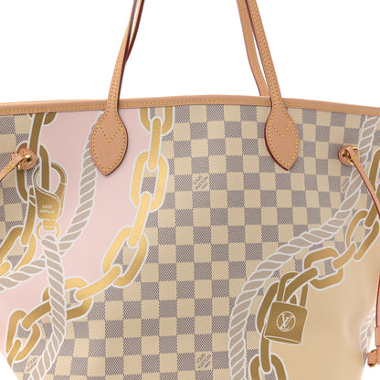 Louis Vuitton Damier Azur Nautical Neverfull MM 8 of 10