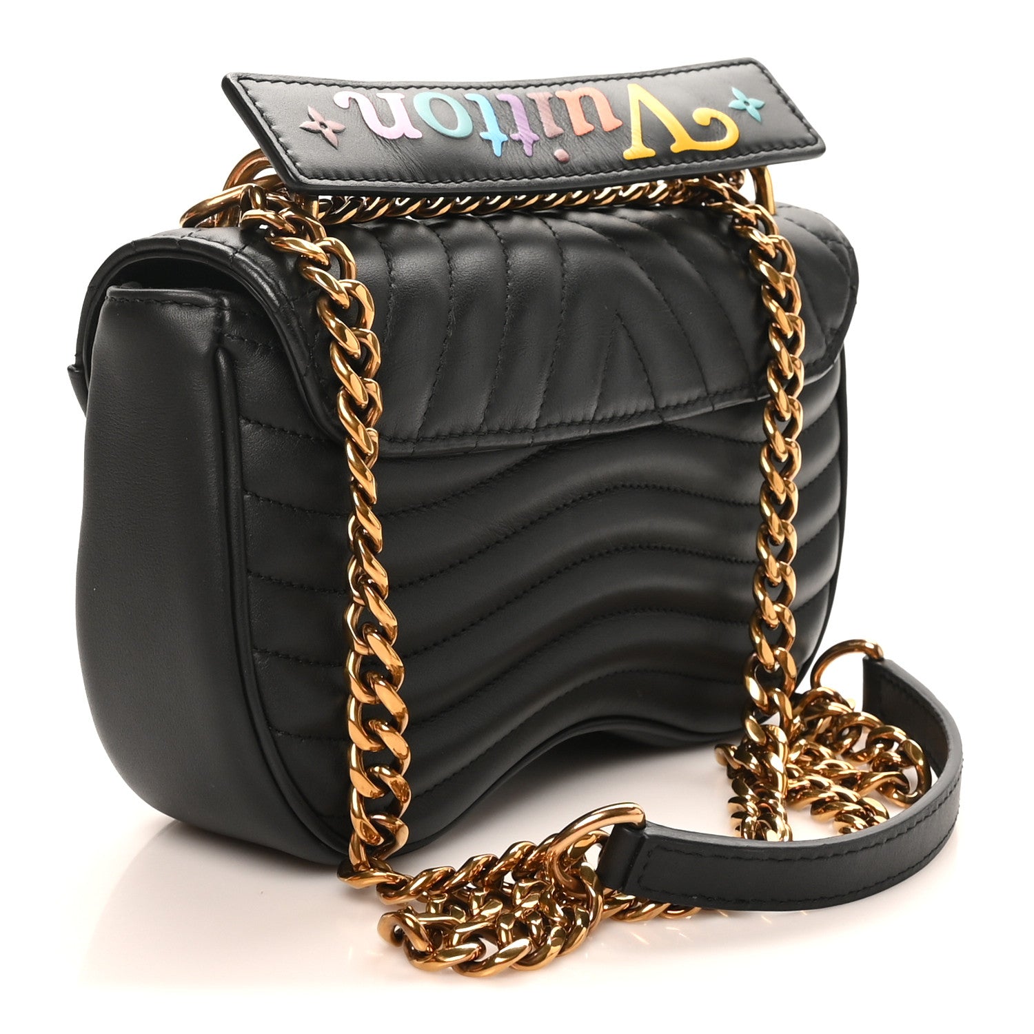 Louis Vuitton Calfskin New Wave Chain PM Black 3 of 10