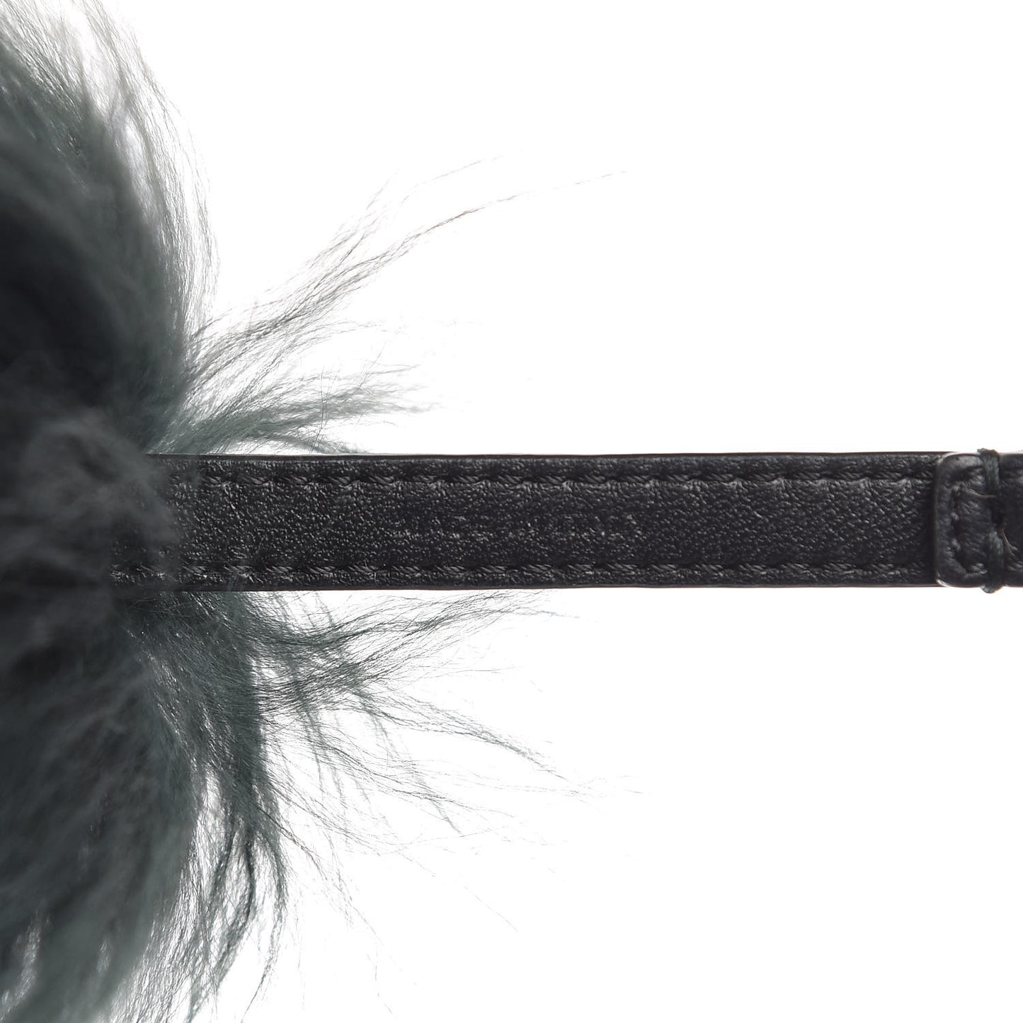 Mink Fox Fur Dad Wonders Bag Charm Black Multicolor