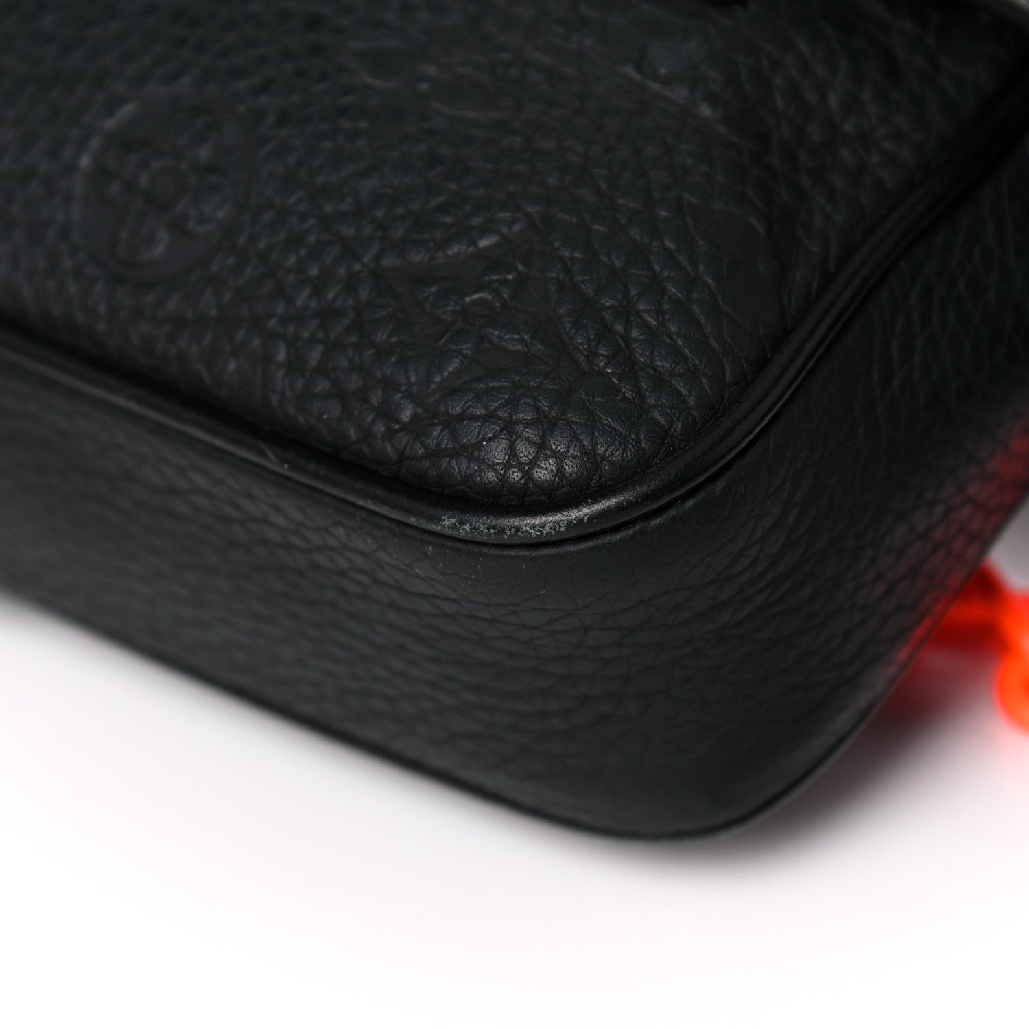 Louis Vuitton Taurillon Monogram Uniformes Solar Ray Soft Pochette Volga Belt Bag Black 11 of 13