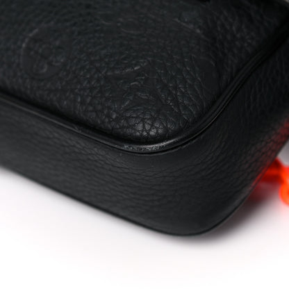 Louis Vuitton Taurillon Monogram Uniformes Solar Ray Soft Pochette Volga Belt Bag Black 11 of 13