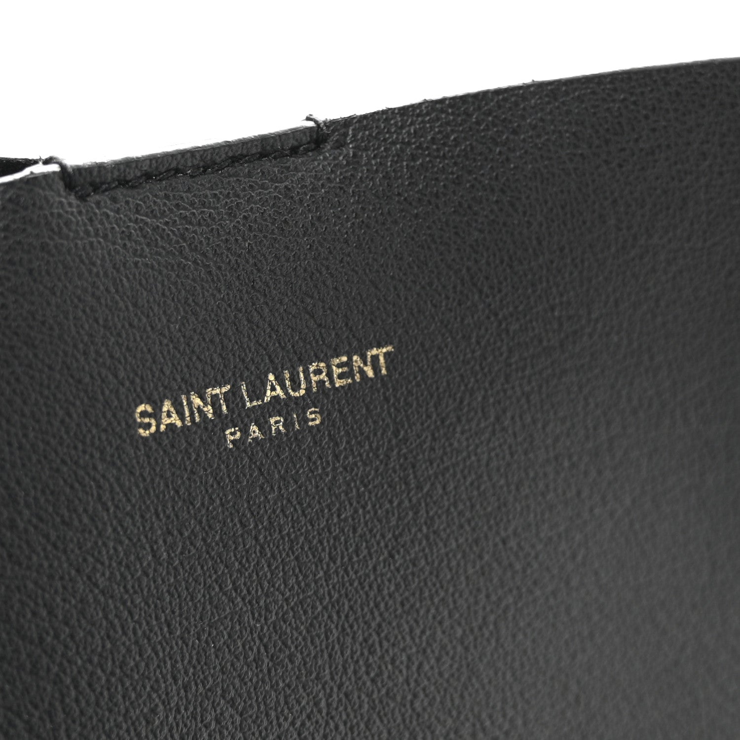 Saint Laurent Calfskin Large Shopping Tote Black 6 of 9