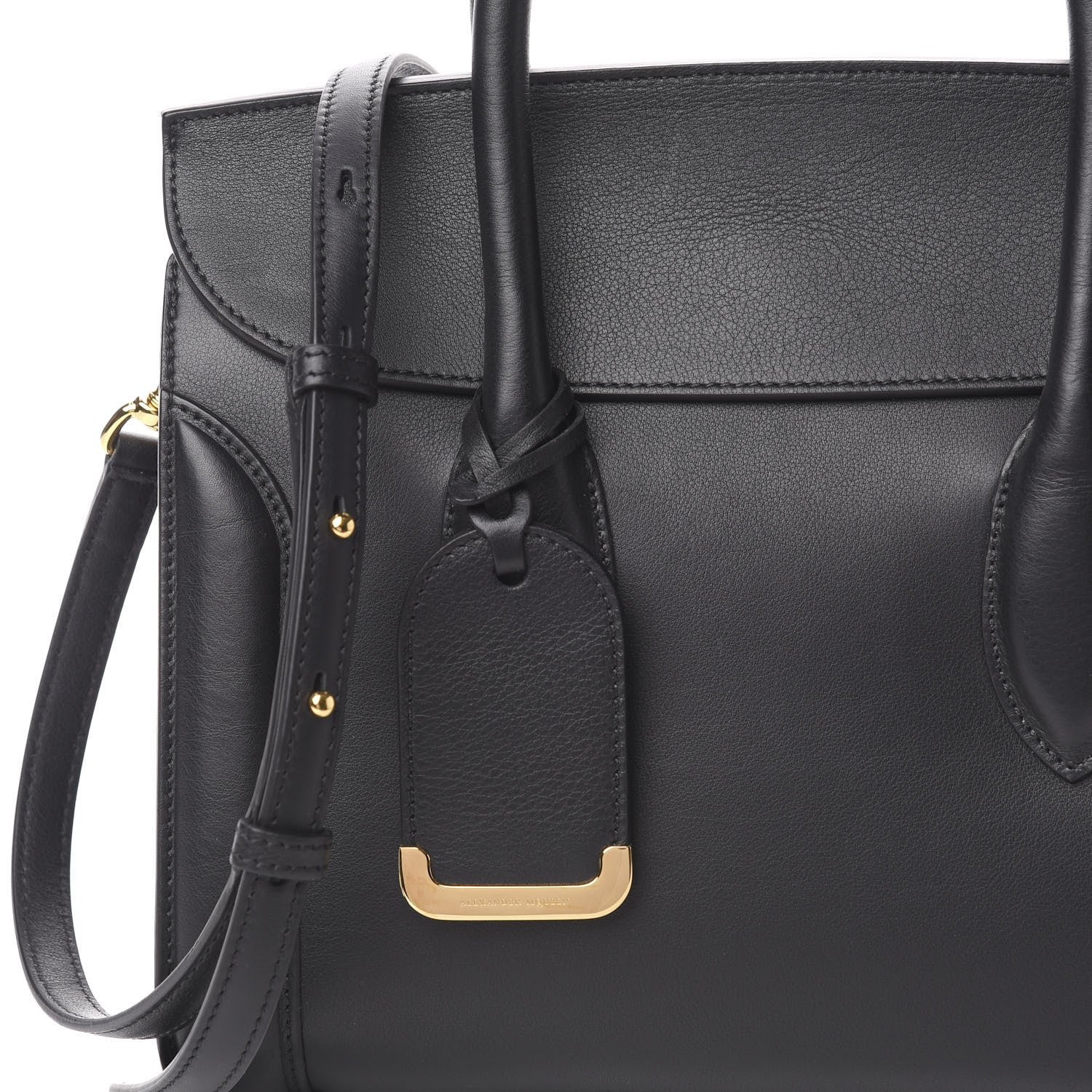 Alexander McQueen Sweet Calfskin Small Heroine 30 Black 10 of 10