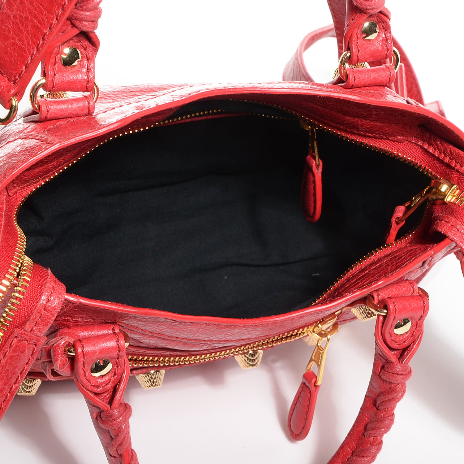 Balenciaga Agneau Giant 12 Gold Hardware Mini City Rouge Cardinal 6 of 12