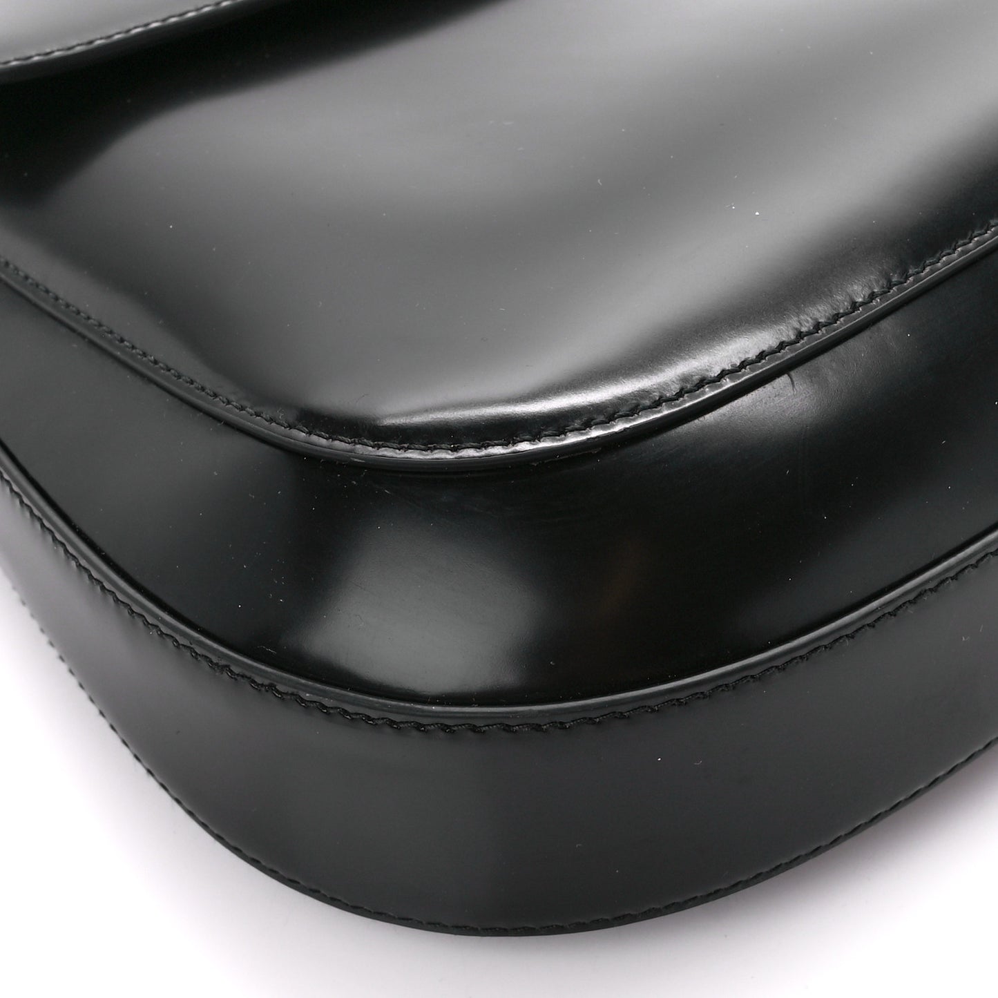 Spazzolato Cleo Flap Adjustable Strap Shoulder Bag Black