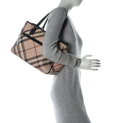 Burberry Nova Check Medium Tote Black 2 of 7