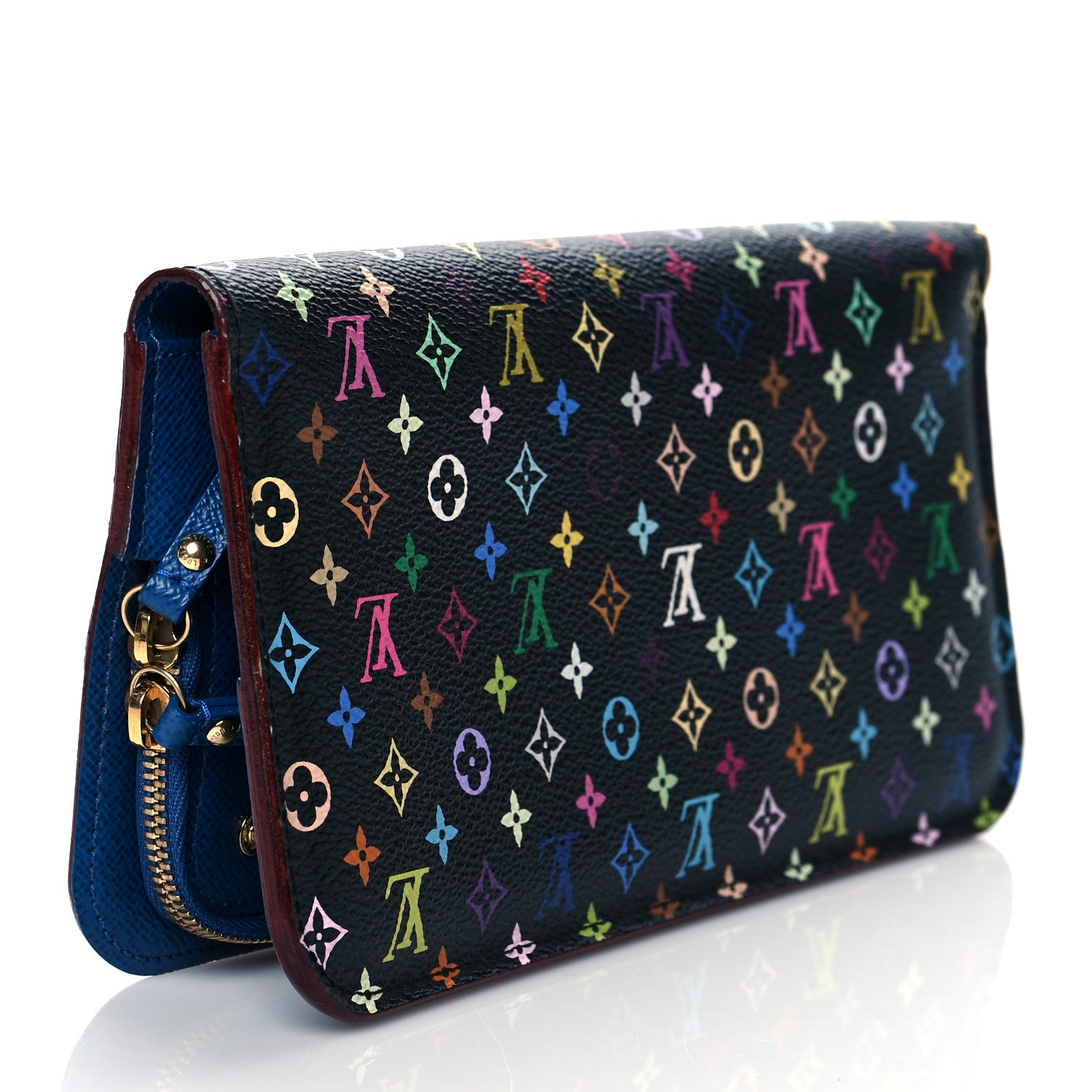 Louis Vuitton Monogram Multicolor Insolite Wallet Black Bleuet 3 of 9