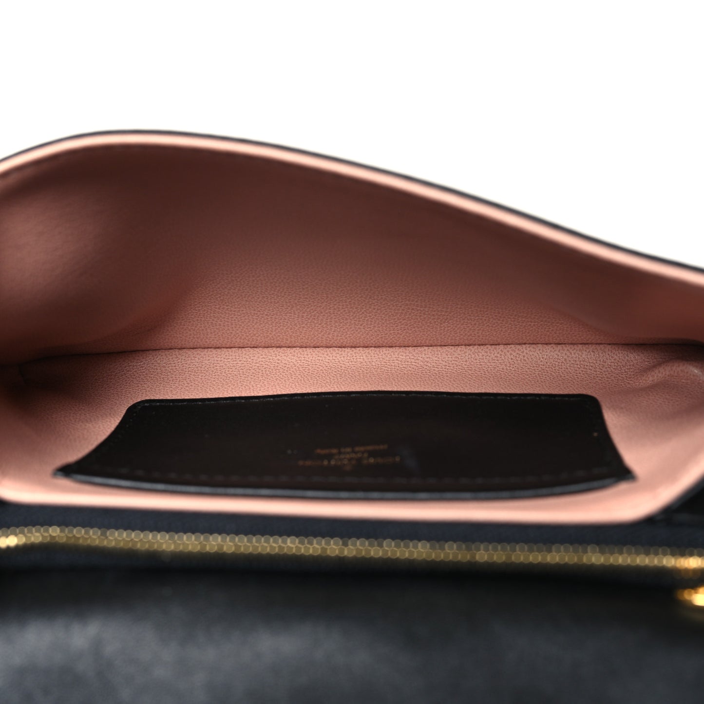Lambskin Embossed Monogram Pochette Coussin Black