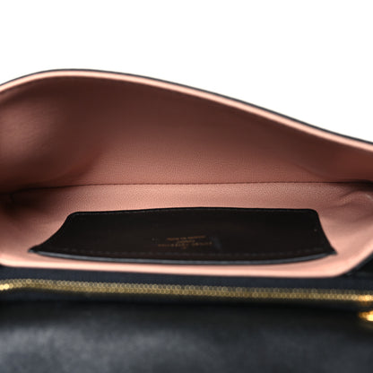Louis Vuitton Lambskin Embossed Monogram Pochette Coussin Black 5 of 9