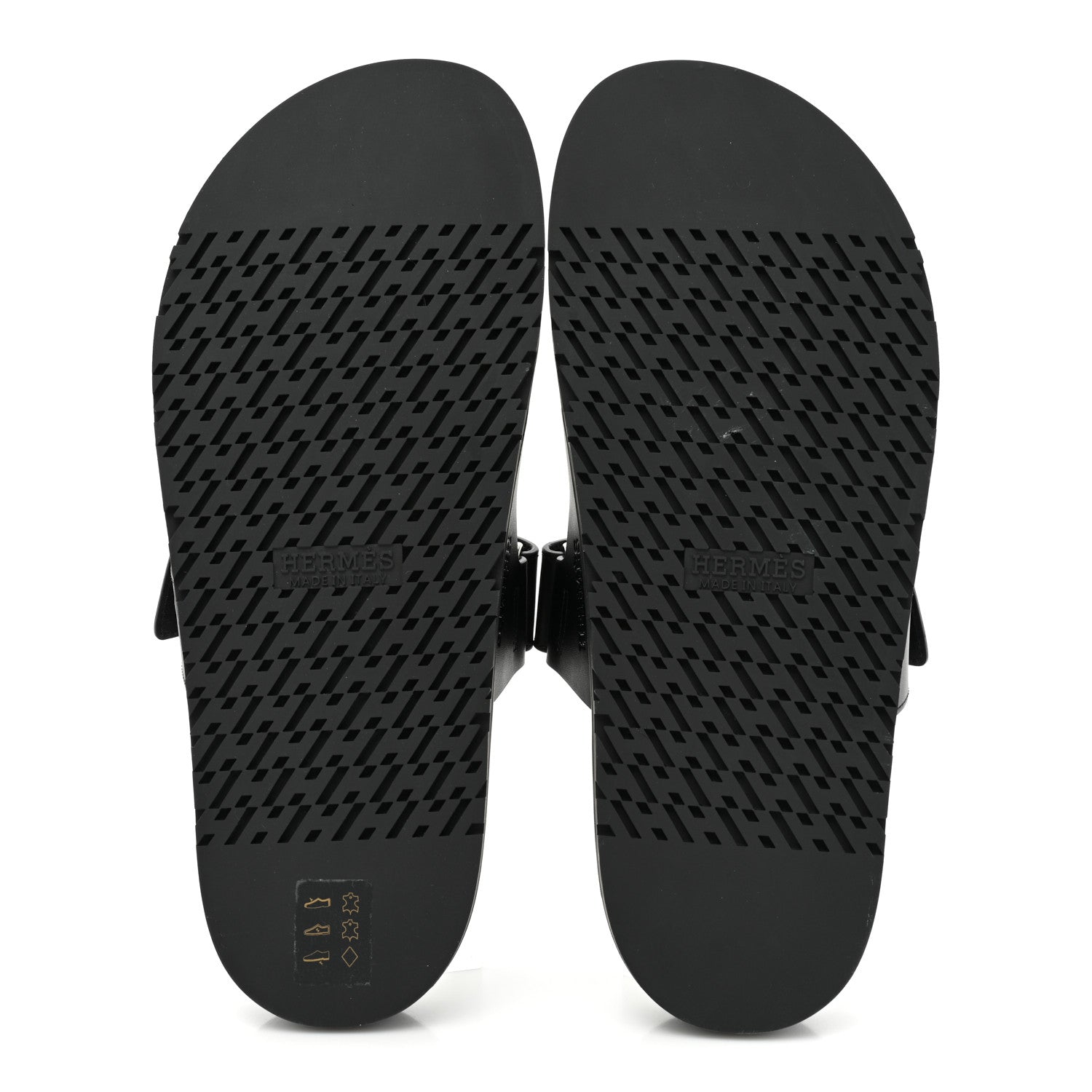Hermes Calfskin Womens Chypre Sandals 41 Black 5 of 9