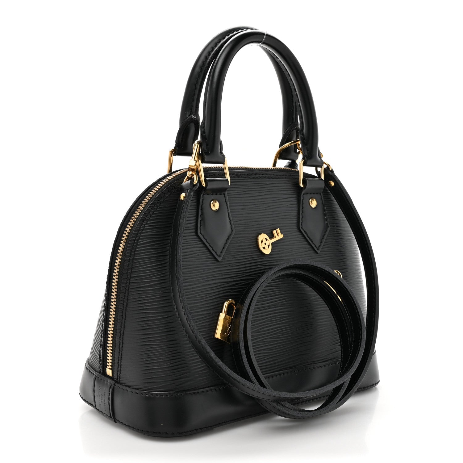 Louis Vuitton Epi Love Lock Alma BB Black 3 of 12