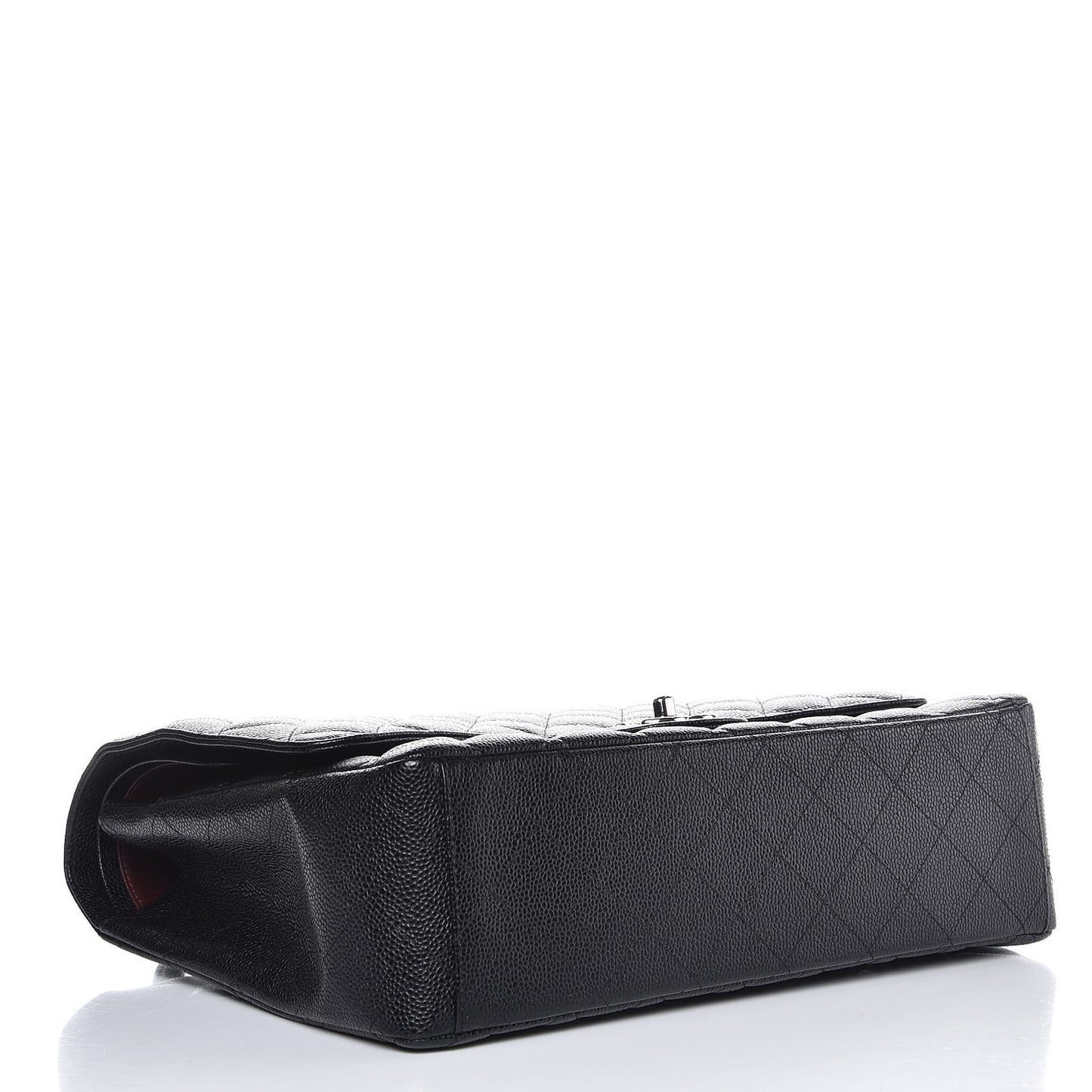Caviar Quilted Maxi Double Flap Black