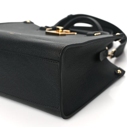 Louis Vuitton Calfskin Lock & Go Tote Black 9 of 11