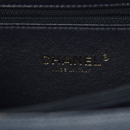 Chanel Caviar Quilted Medium CC Filigree Vanity Case Navy 6 of 10