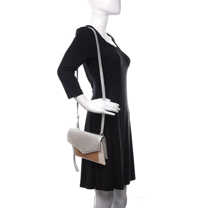 Givenchy Calfskin Duetto Crossbody Bag Silver 2 of 9