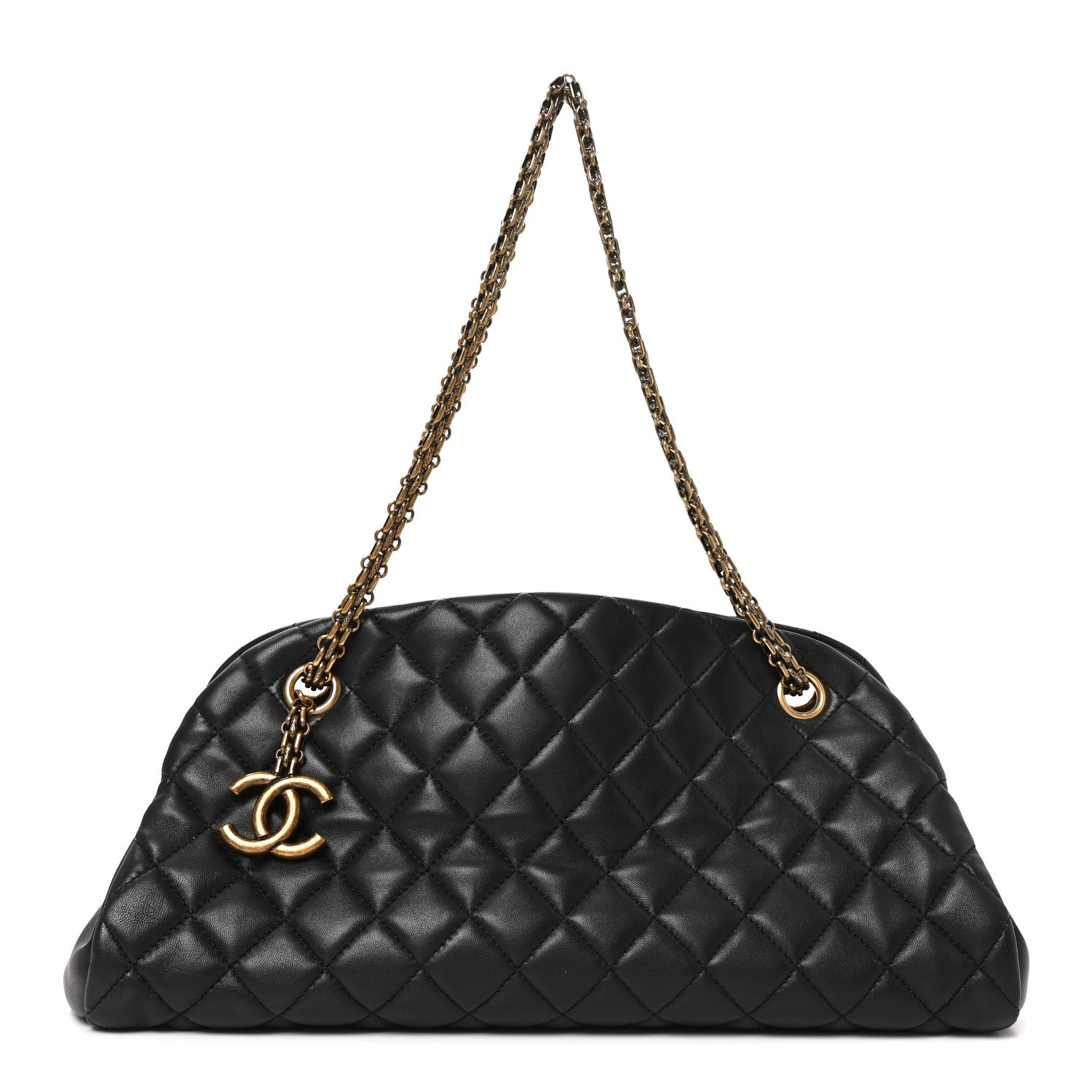 Chanel Lambskin Quilted Medium Just Mademoiselle Black 1 of 10