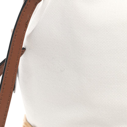 Prada Wicker Canvas Bucket Bag Naturale 11 of 11