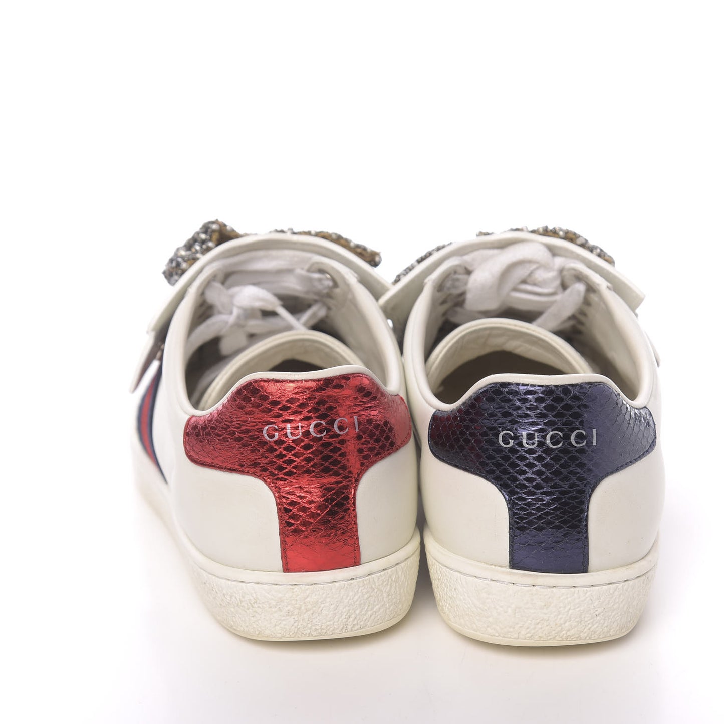Calfskin Ayers Web Womens Ace Bow Lace Sneakers 37 White