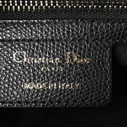 Christian Dior Grained Calfskin Saddle Bag Black 6 of 11