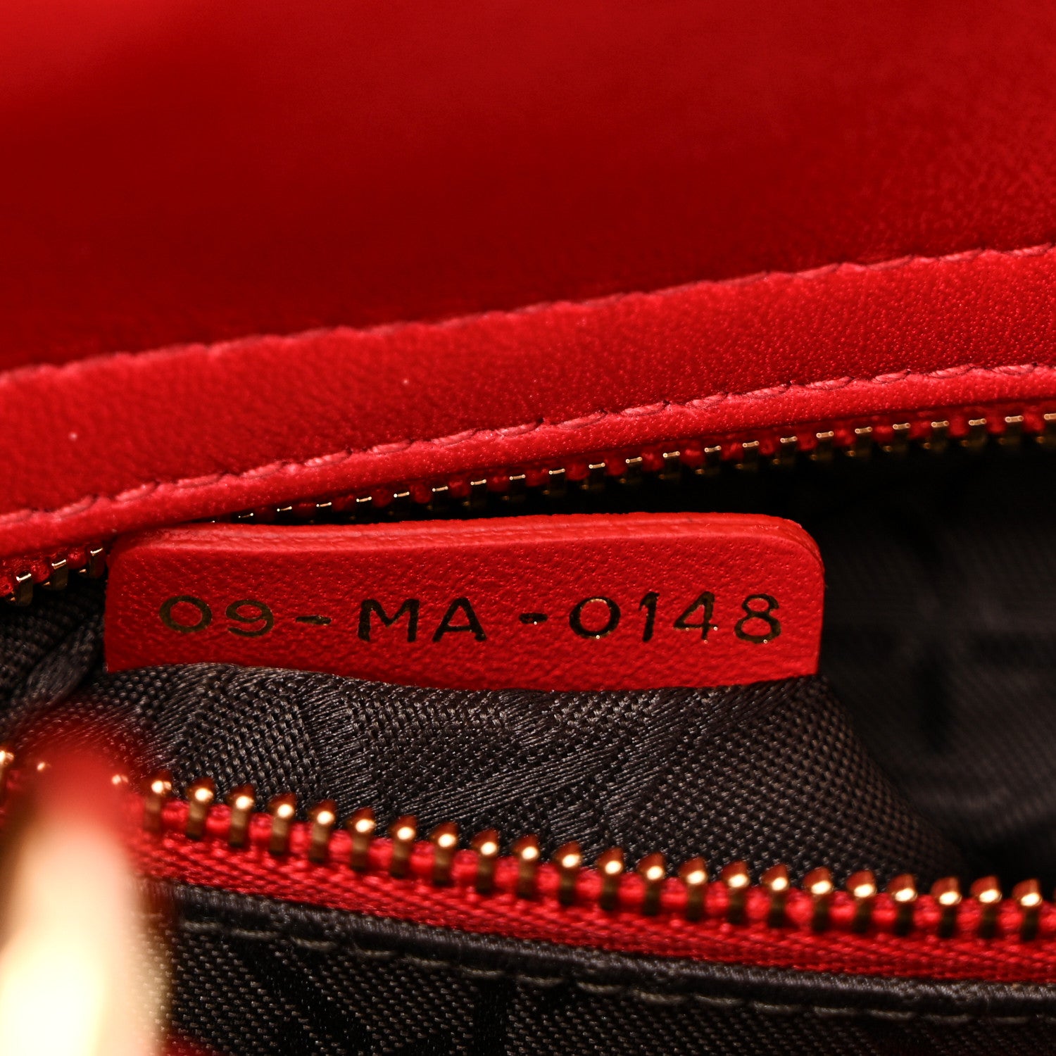 Christian Dior Lambskin Cannage Small Lucky Badges My Lady Dior Red 7 of 10