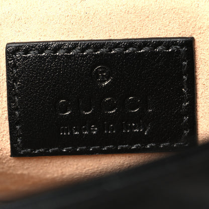 Gucci Calfskin Matelasse Monochrome GG Marmont Chain Belt Bag Black 5 of 10