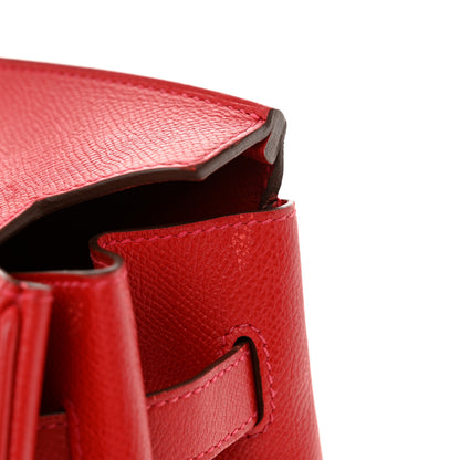 Hermes Epsom Birkin 35 Rouge Casaque 11 of 13