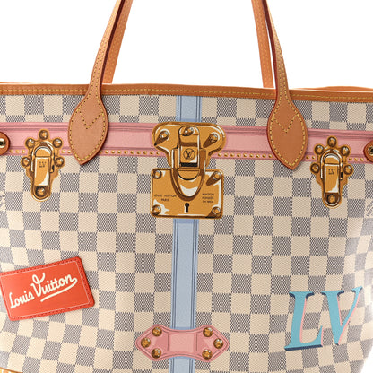 Louis Vuitton Damier Azur Summer Trunks Neo Neverfull MM 9 of 11