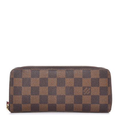 Louis Vuitton Damier Ebene Clemence Wallet Cherry 1 of 6