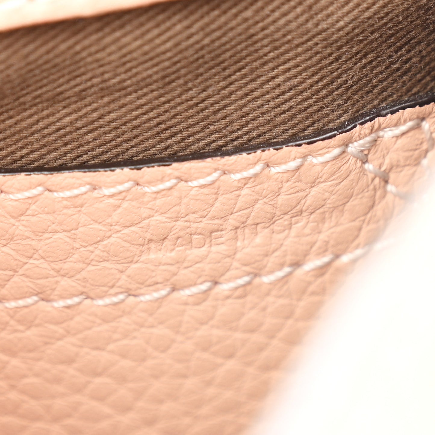 Calfskin Mini Marcie Round Crossbody Bag Blush Nude