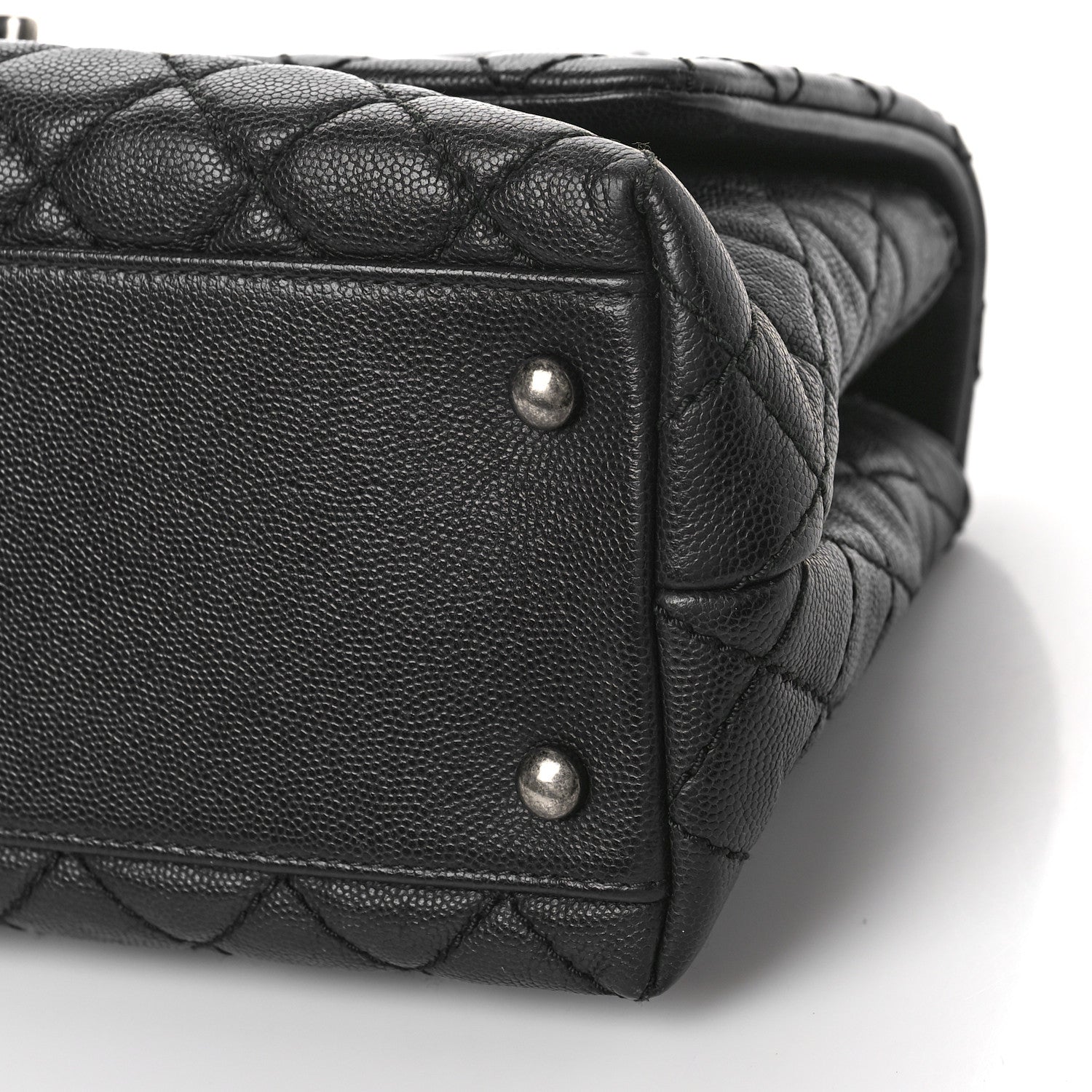 Chanel Caviar Quilted Small Coco Handle Flap Black 9 of 9