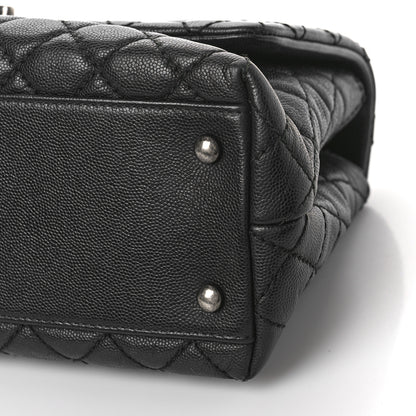 Chanel Caviar Quilted Small Coco Handle Flap Black 9 of 9