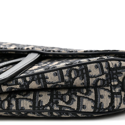 Christian Dior Oblique Saddle Bag Blue 10 of 11