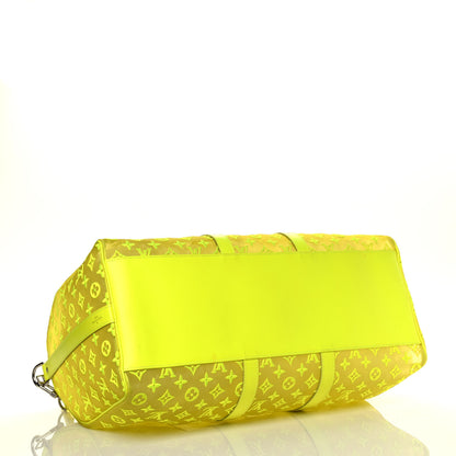 Louis Vuitton Monogram Fluo See Through Keepall Bandouliere 50 Yellow 4 of 31
