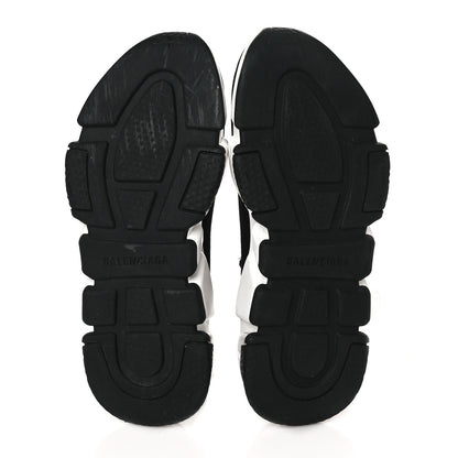 Balenciaga Neoprene Knit Womens Speed Clear Sole Sneakers 37 Black White 5 of 8