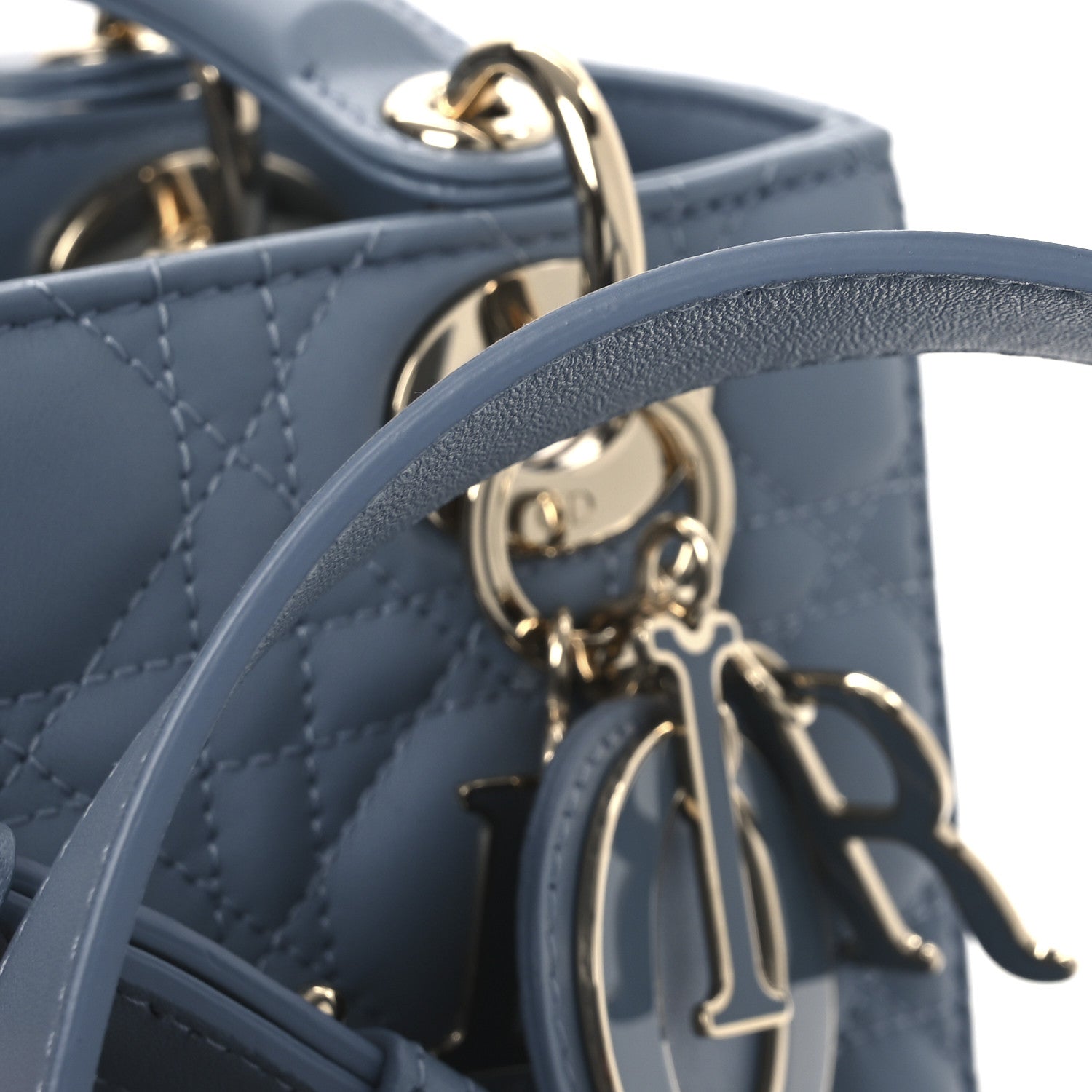 Christian Dior Lambskin Cannage Small My ABCDior Lady Dior Cloud Blue 12 of 12