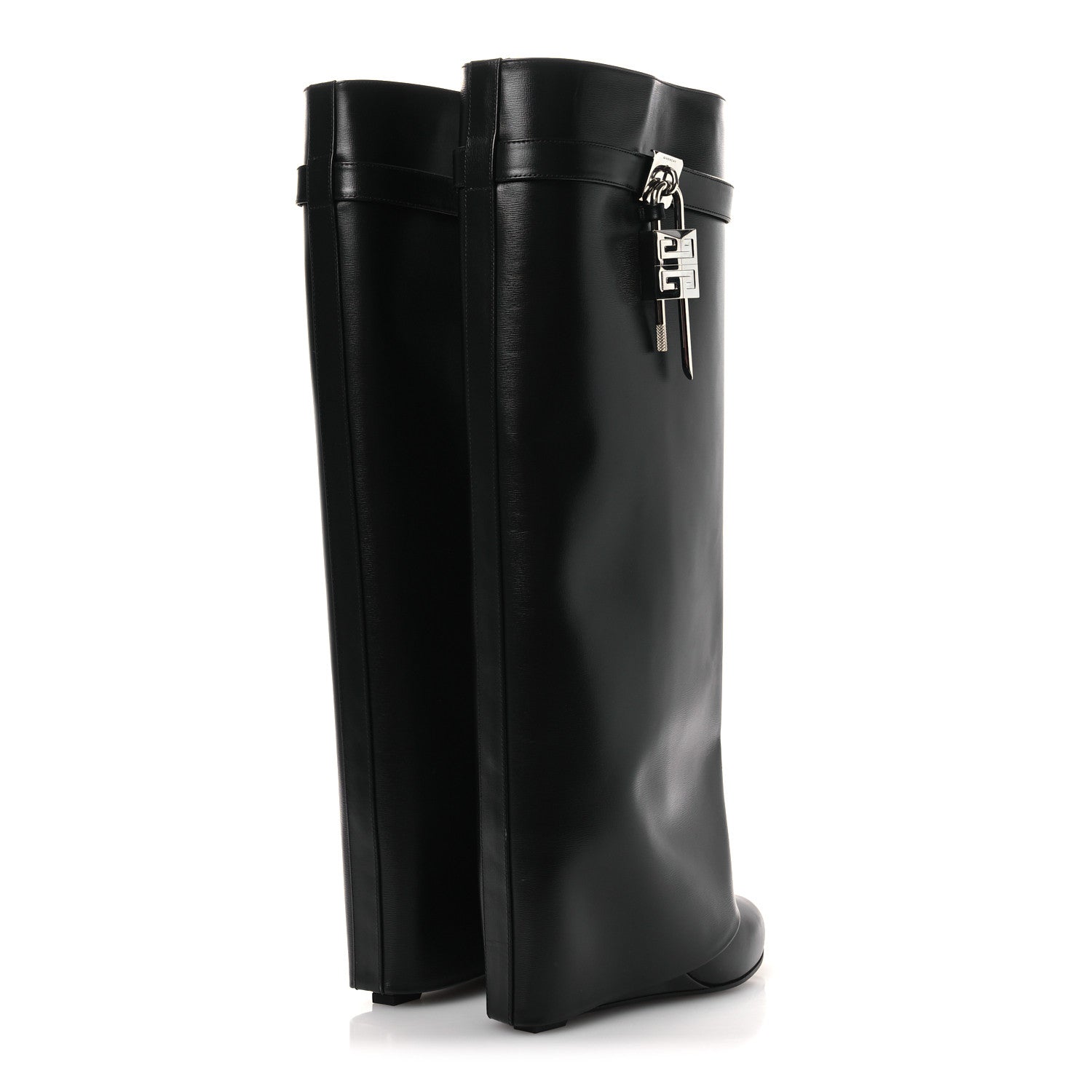 Givenchy Calfskin Shark Lock Pant Boots 39 Black 5 of 10