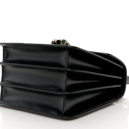 Bulgari Calfskin Serpenti Forever Top Handle Black 11 of 11