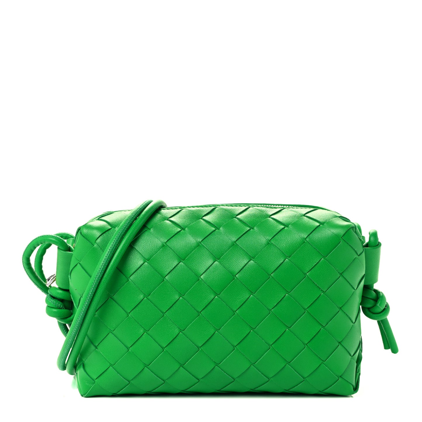 Nappa Intrecciato Mini Loop Camera Bag Parakeet