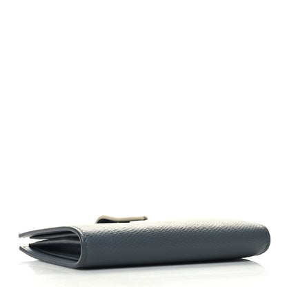 Celine Grained Calfskin Medium Multifunction Strap Wallet Grey Chalk 4 of 11