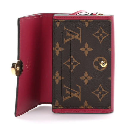 Louis Vuitton Monogram Flore Compact Wallet Fuchsia 6 of 8