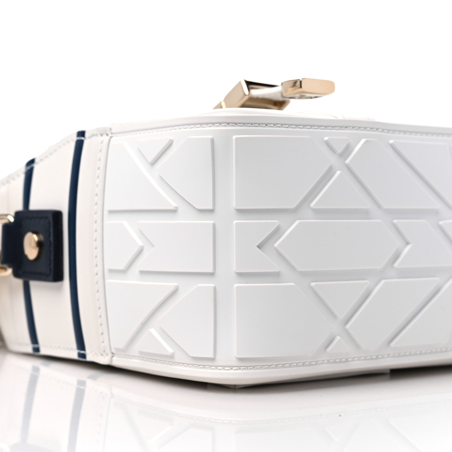 Christian Dior Smooth Calfskin Small Diorcamp Bag White Blue 7 of 8