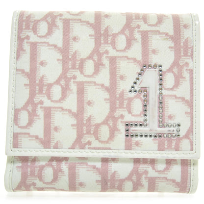 Christian Dior Canvas Patent Diorissimo Girly Wallet Pink 1 of 7