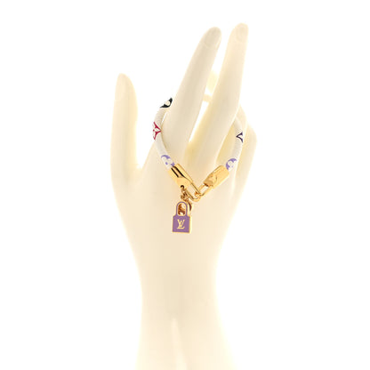 Louis Vuitton Monogram Multicolor Luck It Bracelet 19 White 2 of 7