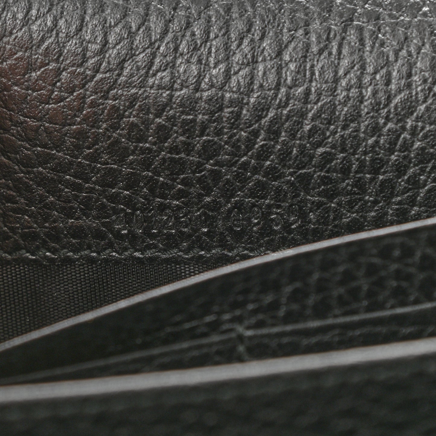 Calfskin Mini Dionysus Chain Wallet Black