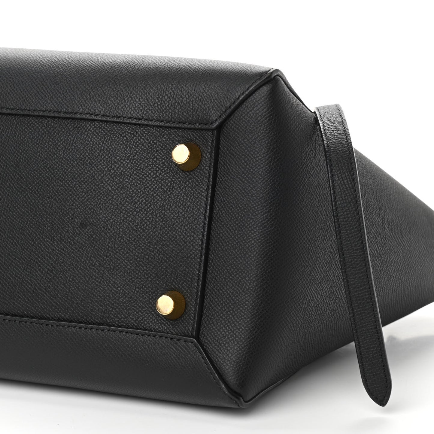 Grained Calfskin Mini Belt Bag Black