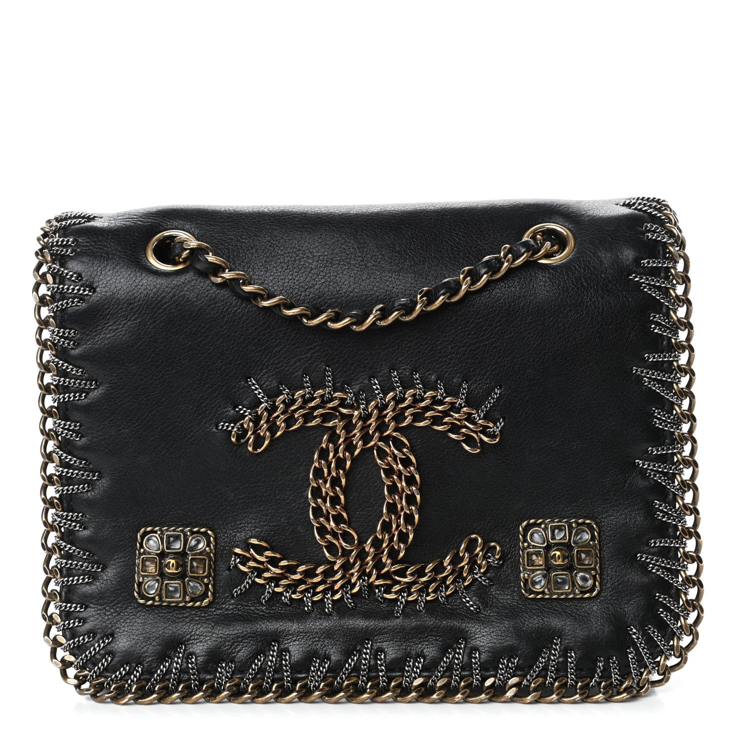 Chanel Calfskin Chain CC Small Byzance Flap Black 1 of 4