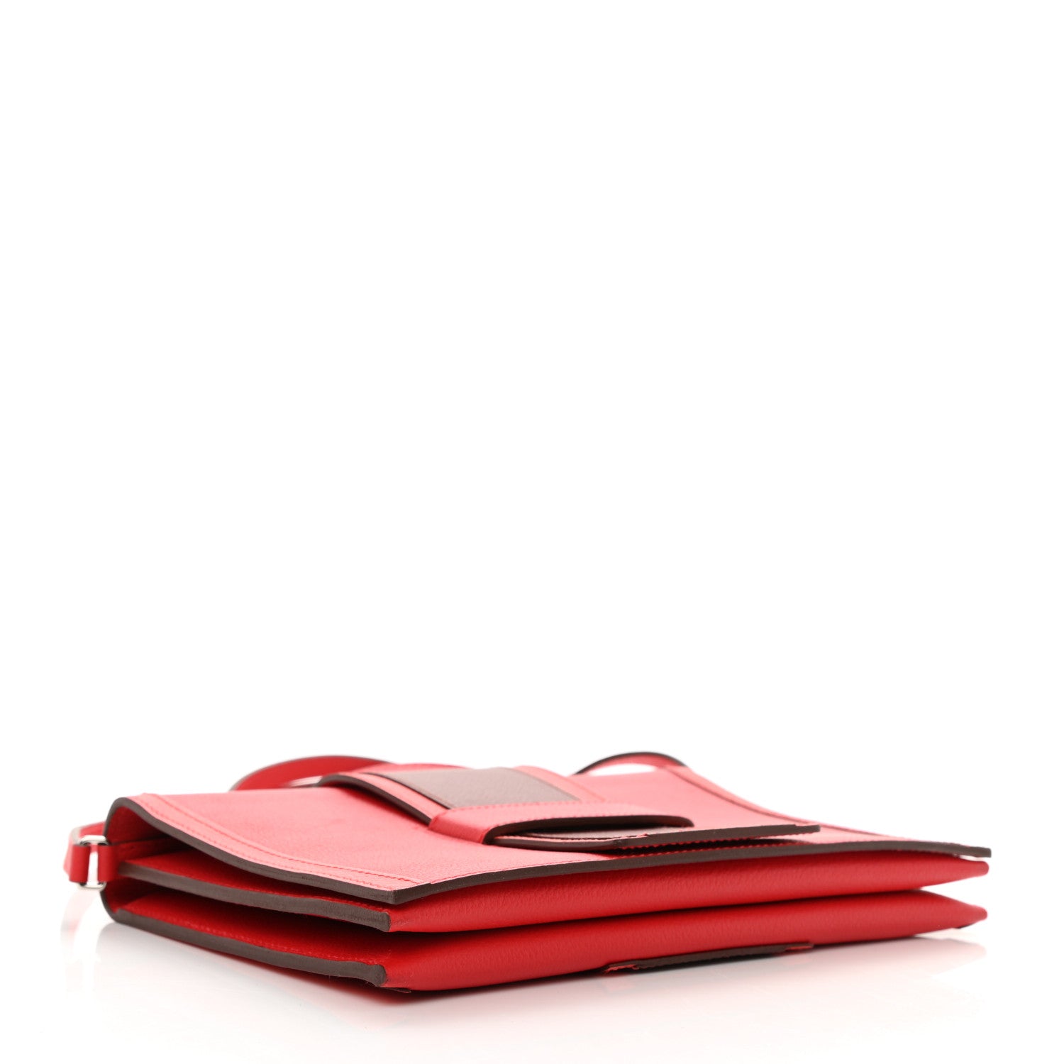 Hermes Evercolor H Passant Clutch Rouge De Coeur Rouge H Rose Texas 4 of 8